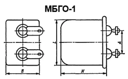 МБГО-1 160в 10 мкф фото 2