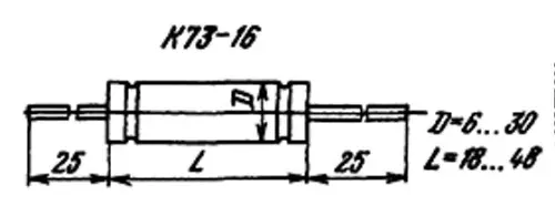 К73-16 1000в 0.047 мкф фото 3