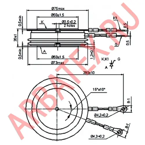 ТБ353-630-12 тиристор фото 3 ТБ353-630-12 тиристор фото 3