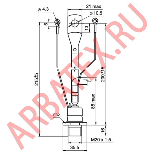 ТБ361-125-9-652 тиристор фото 3 ТБ361-125-9-652 тиристор фото 3