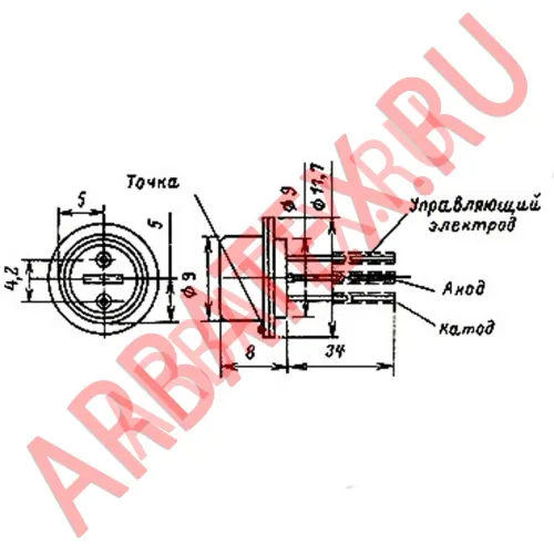 КУ101А тиристор фото 2 КУ101А тиристор фото 2