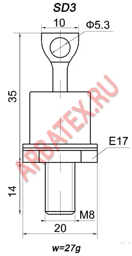 Д232-63Х-14 диод фото 3 Д232-63Х-14 диод фото 3