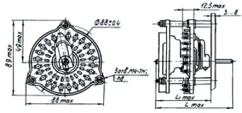 ПЩ-23П3Н1 переключатель щеточный фото 3